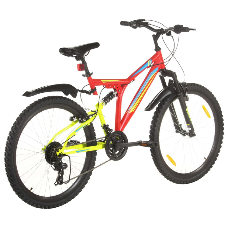 Vidaxl Mountainbike 21 engrenages Roues de 26 pouces 49 cm rouges
