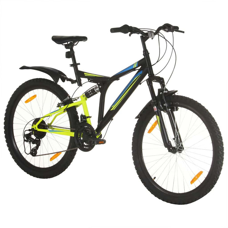 VidaXL VTT 21 vitesses 26 pouces roues 49 cm noir