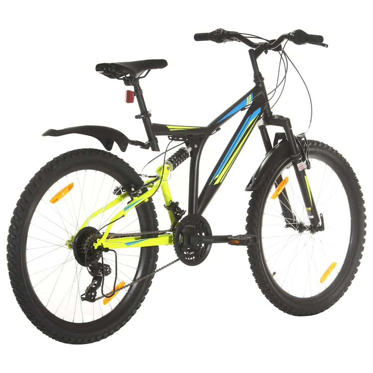 VidaXL VTT 21 vitesses 26 pouces roues 49 cm noir