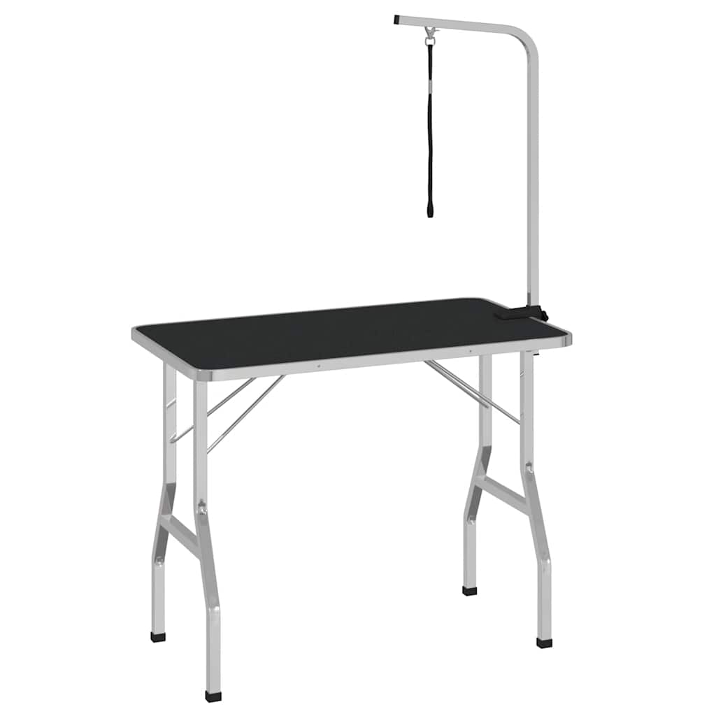 Table de garniture de chien vidaxl réglable avec 1 boucle