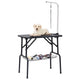 Table de garniture de chien vidaxl réglable avec 1 boucle et science de stockage
