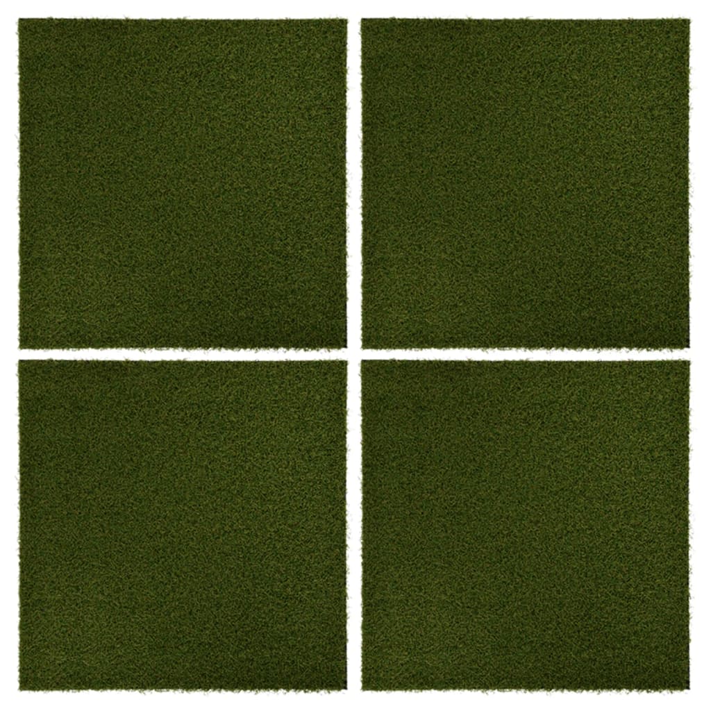 Vidaxl Tiles de l'herbe artificielle 4 ST 50x50x2,5 cm