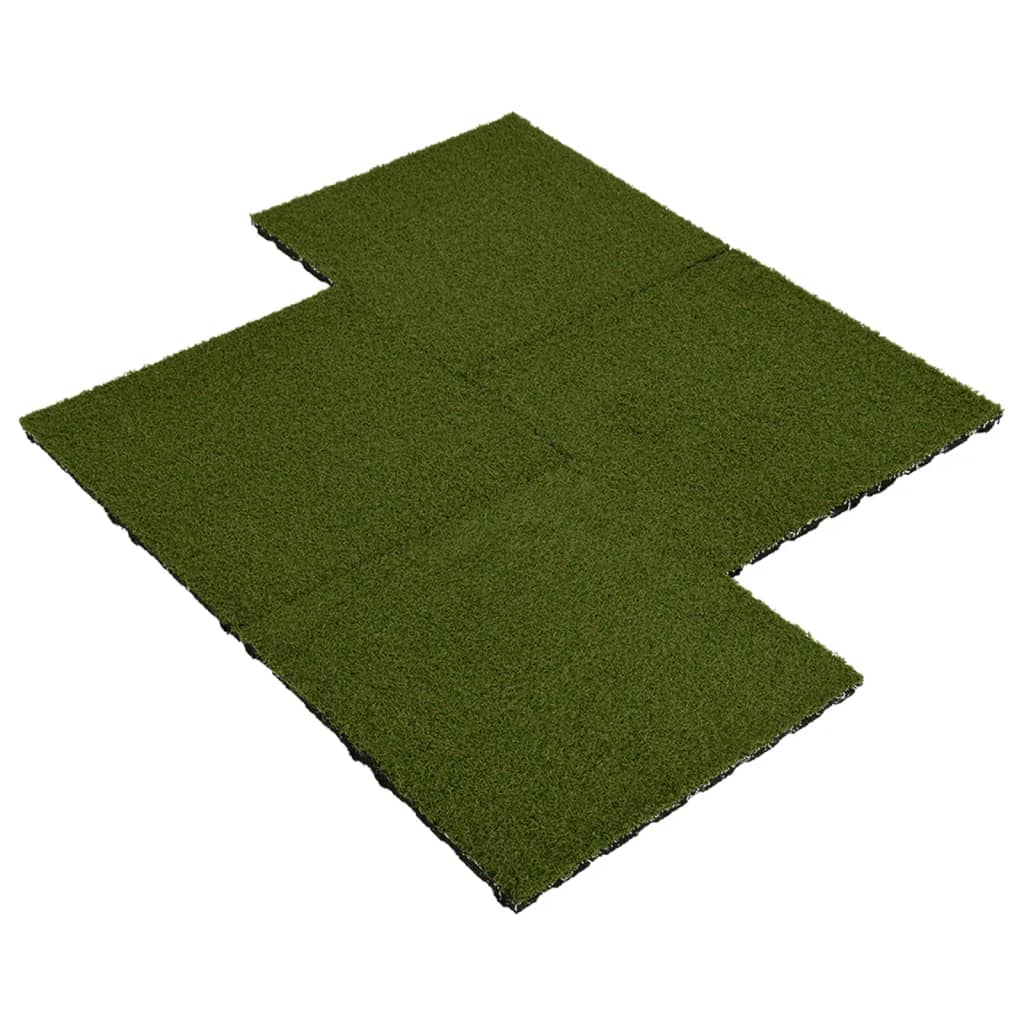 Vidaxl Tiles de l'herbe artificielle 4 ST 50x50x2,5 cm