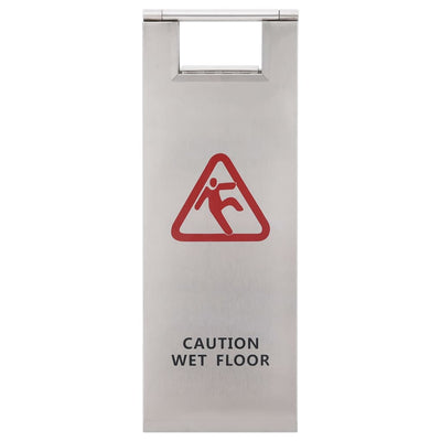 Vidaxl Warning Board Floor Flover pliing en acier inoxydable