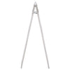 Vidaxl Warning Board Floor Flover pliing en acier inoxydable