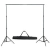 Vidaxl Photo Studio Studio avec des lampes, parapluies, fond et réflecteur