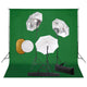 Vidaxl Photo Studio Studio avec des lampes, parapluies, fond et réflecteur