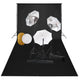 Vidaxl Photo Studio Studio avec des lampes, parapluies, fond et réflecteur
