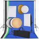 Ensemble de studio photo Vidaxl avec des lampes, arrière-plan et réflecteur