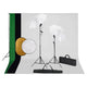 Vidaxl Photo Studio Studio avec des lampes, parapluies, fond et réflecteur