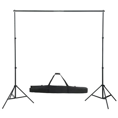 Ensemble de studio photo Vidaxl avec des lampes, fond et réflecteur
