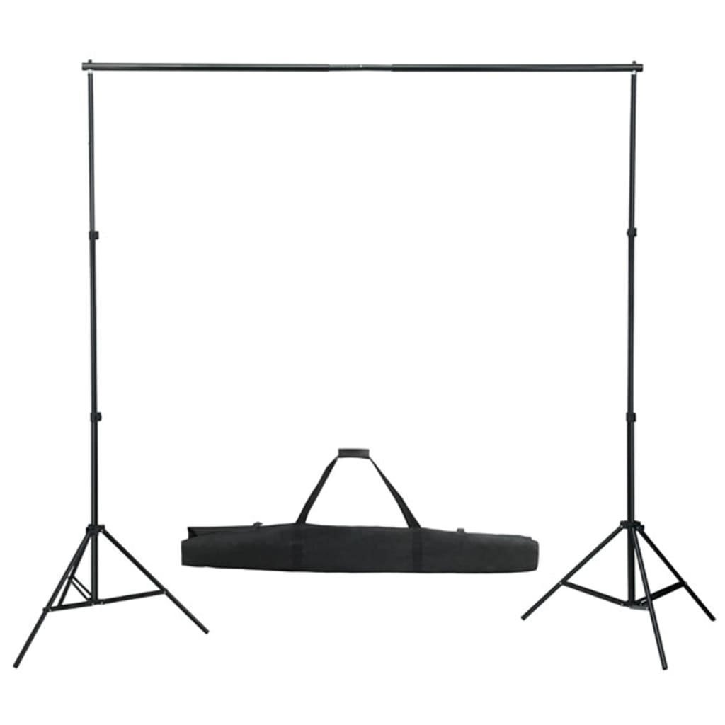 Ensemble de studio photo Vidaxl avec des lampes, fond et réflecteur