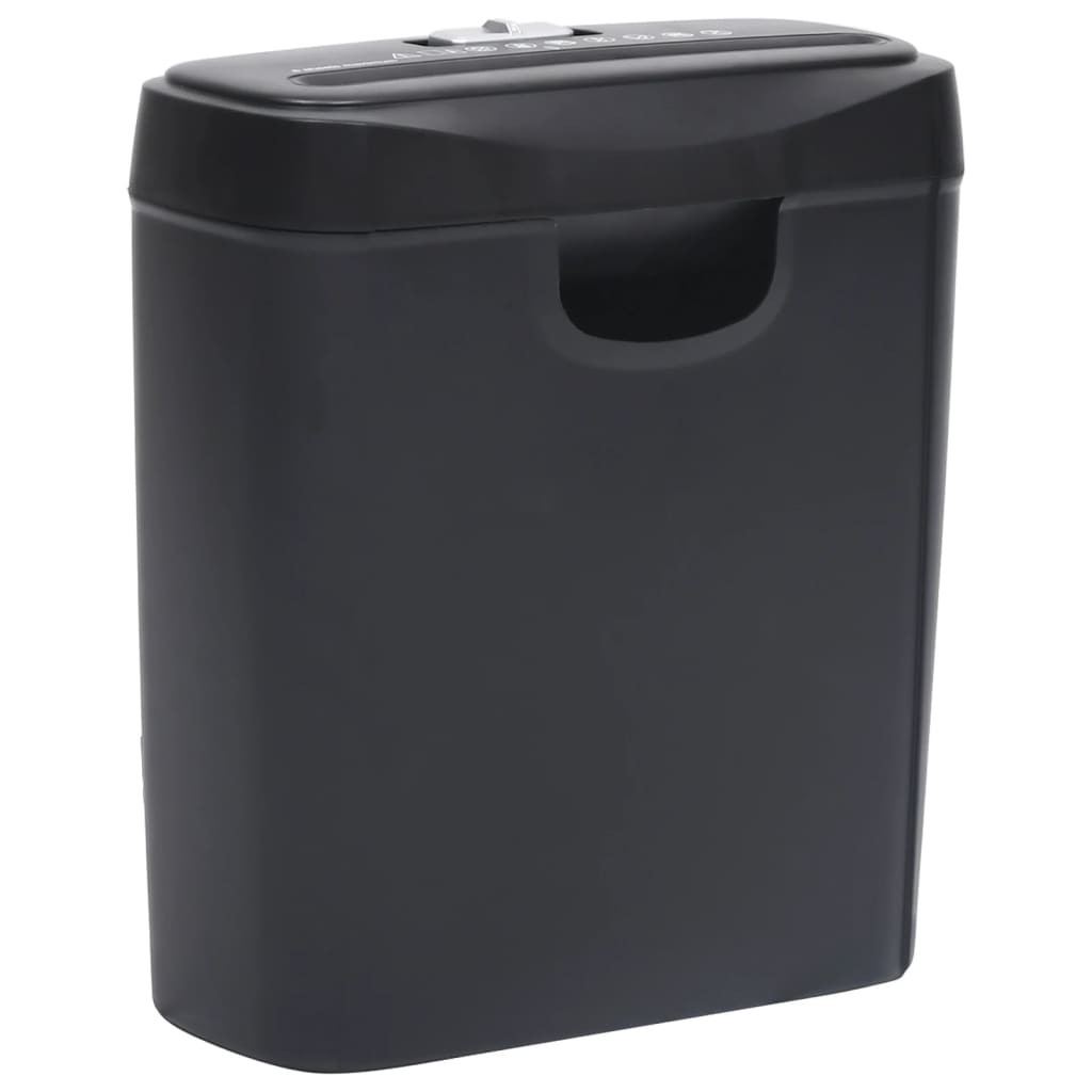 Vidaxl Paper Shredder 6 pages Black Black