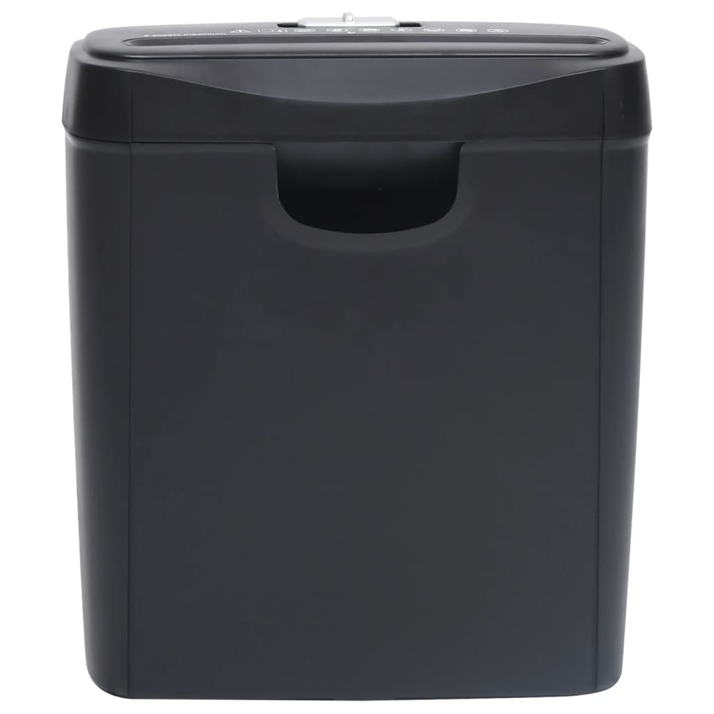 Vidaxl Paper Shredder 6 pages Black Black