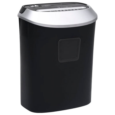 Vidaxl Paper Shredder 10 pages Crosscout Black