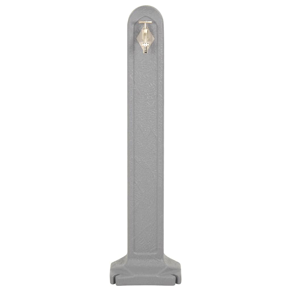 Colonne d'eau vidaxl avec la pierre de robinet look gris clair