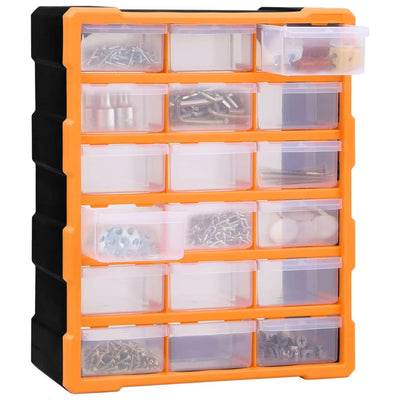 Organisateur de Vidaxl avec 18 tiroirs moyens 38x16x47 cm
