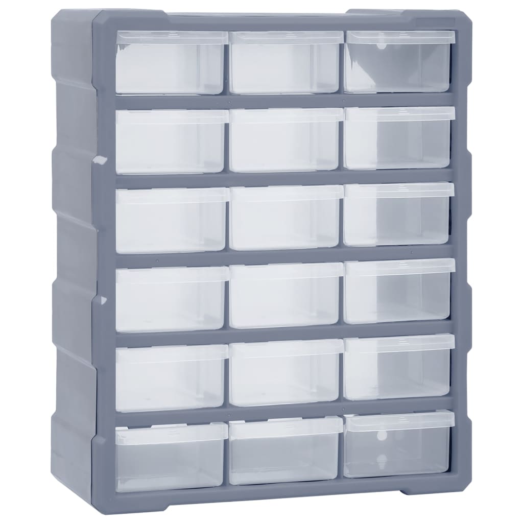 Organisateur de Vidaxl avec 18 tiroirs moyens 38x16x47 cm