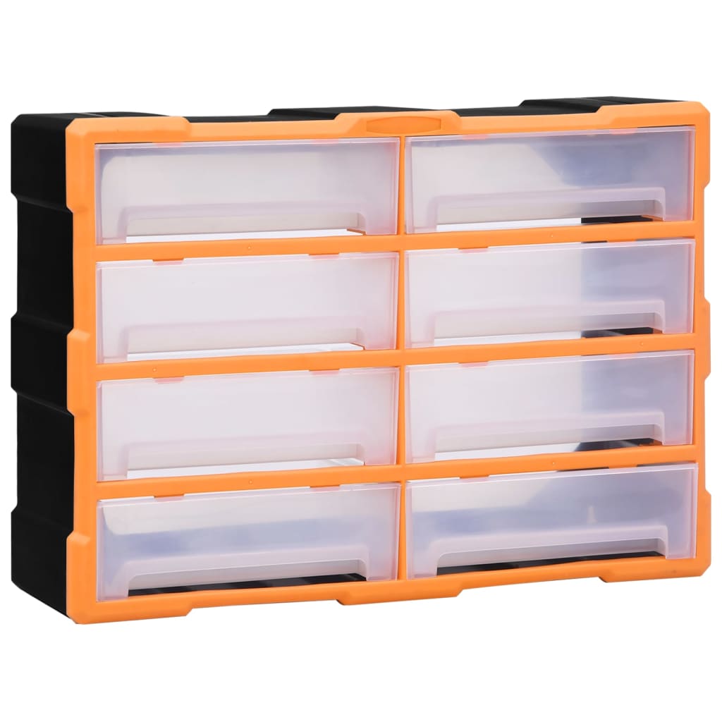 Organisateur de Vidaxl avec 8 grands tiroirs 52x16x37 cm