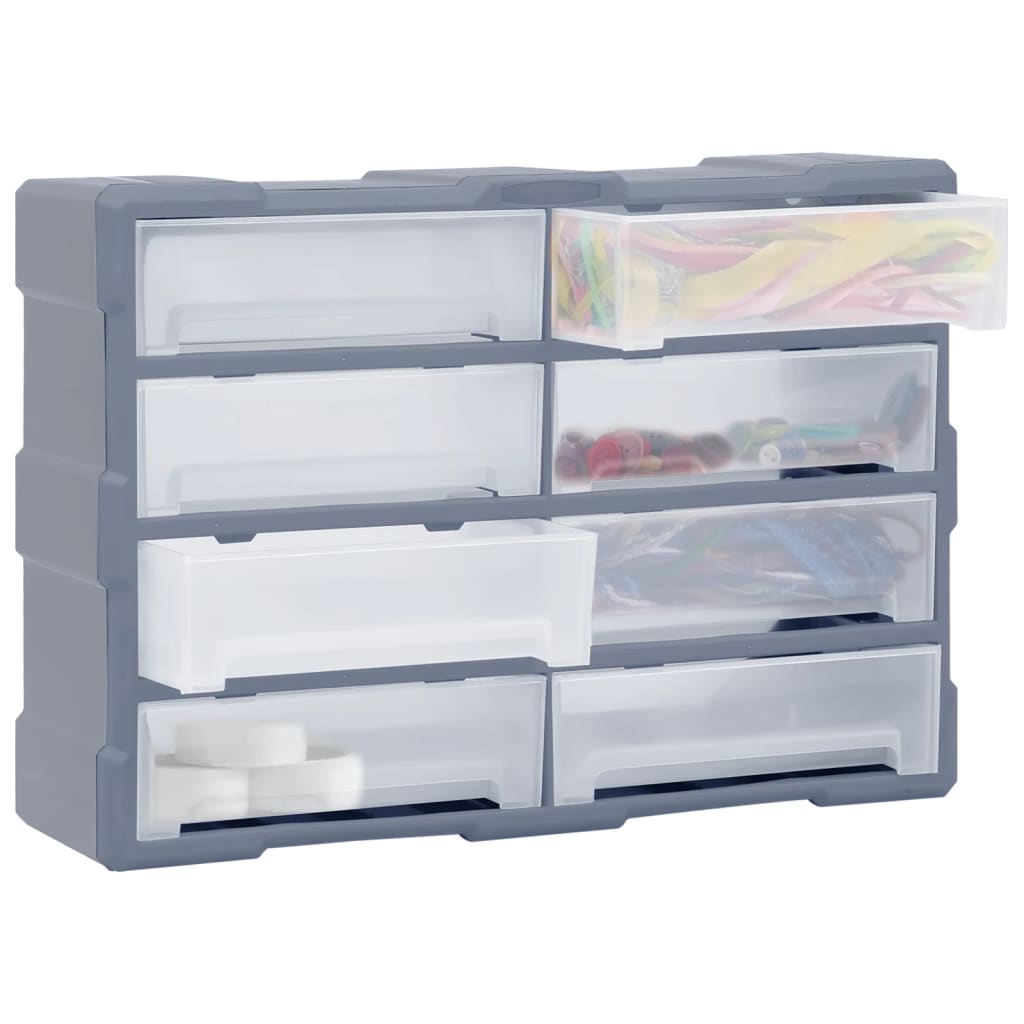 Organisateur de Vidaxl avec 8 grands tiroirs 52x16x37 cm