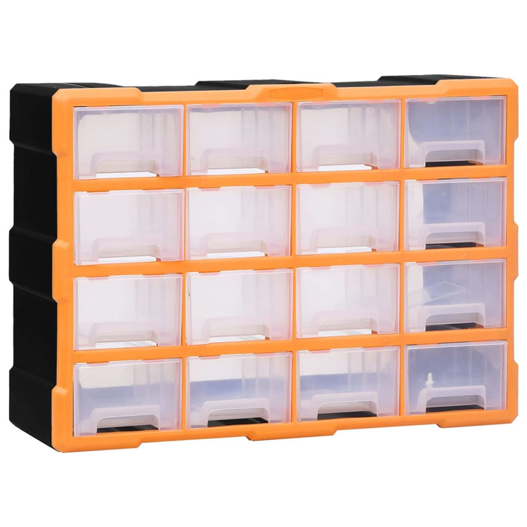 Organisateur de Vidaxl avec 16 tiroirs moyens 52x16x37 cm