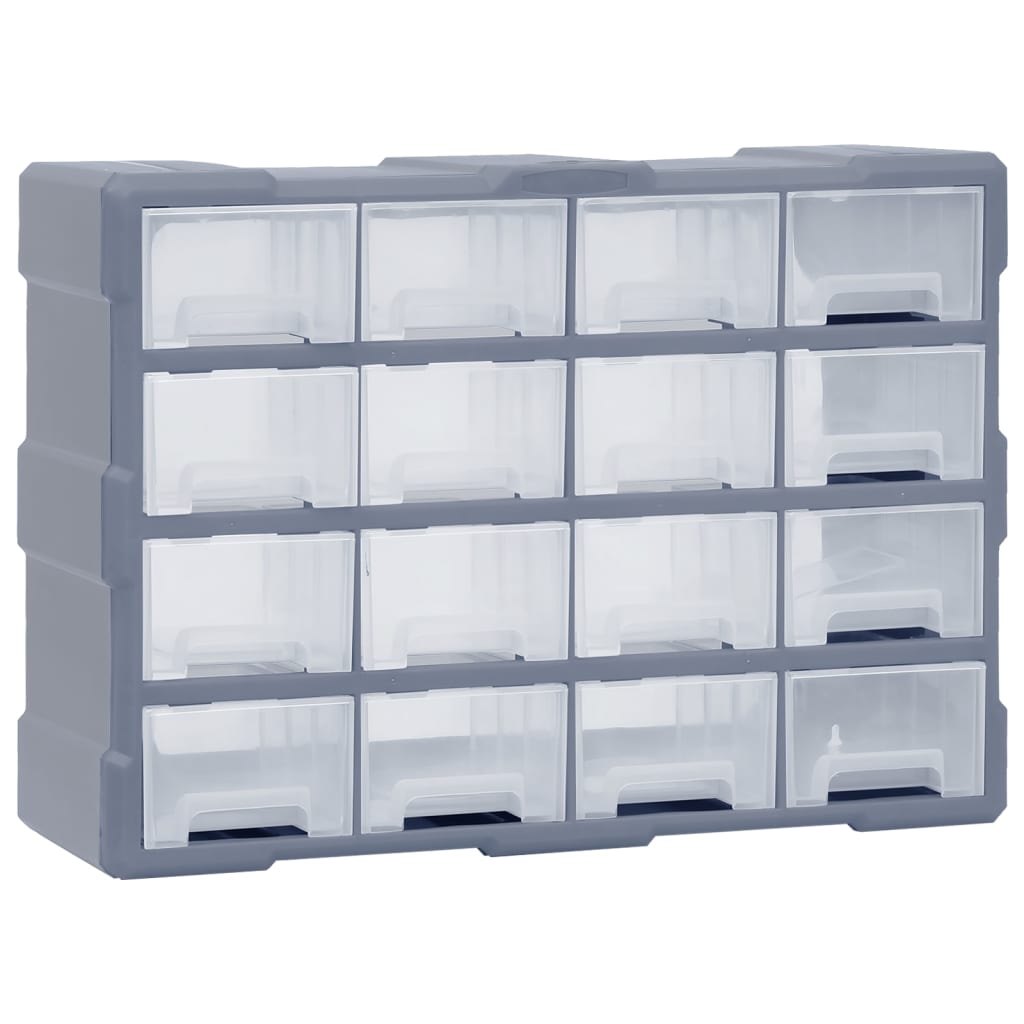 Organisateur de Vidaxl avec 16 tiroirs moyens 52x16x37 cm