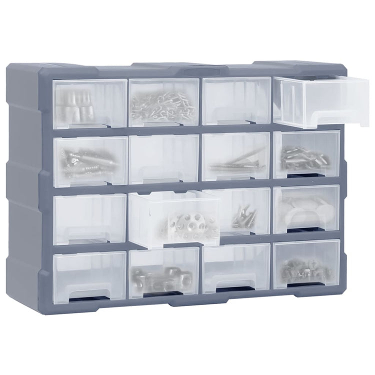 Organisateur de Vidaxl avec 16 tiroirs moyens 52x16x37 cm