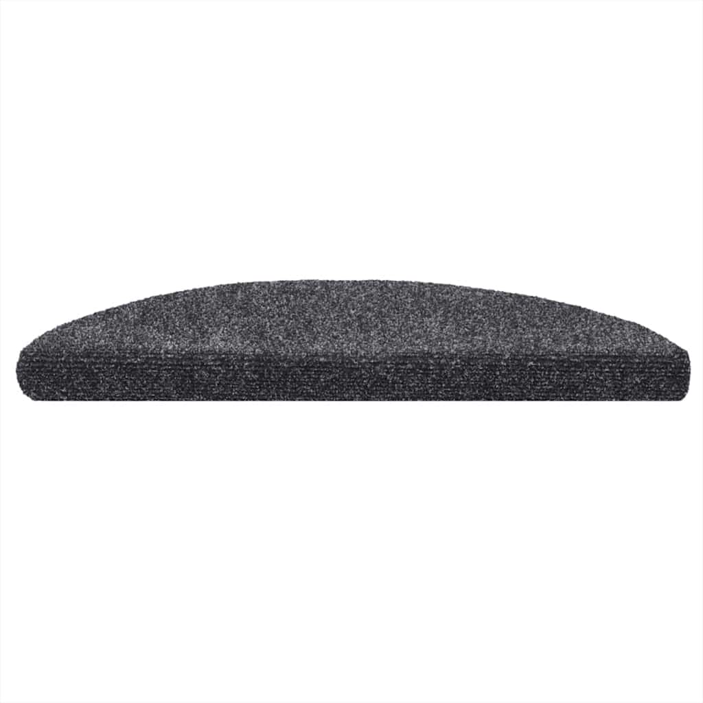 Vidaxl Stair Mats auto-adhésif 5 ST 56x17x3 cm aiguille en feutre foncé gris foncé