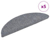 Vidaxl Stair Mats auto-adhésif 5 ST 56x17x3 cm aiguille en feutre gris clair