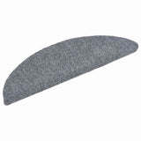 Vidaxl Stair Mats auto-adhésif 5 ST 56x17x3 cm aiguille en feutre gris clair - afbeelding 3
