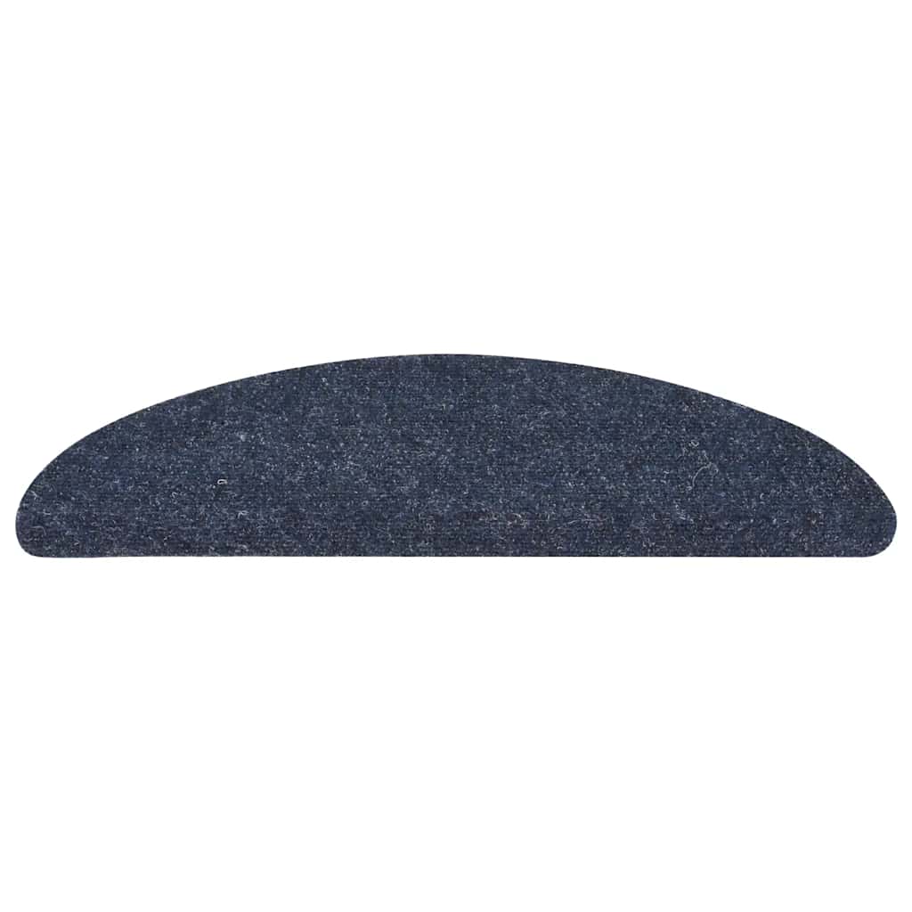 Vidaxl Stair Mats auto-adhésif 10 ST 56x17x3 cm aiguille en feutre bleu
