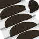 Vidaxl Stair Mats auto-adhésif 10 ST 56x17x3 cm aiguille en feutre foncé brun