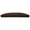 Vidaxl mats d'escalier auto-adhésifs 10 st 56x17x3 cm aiguille en feutre brun