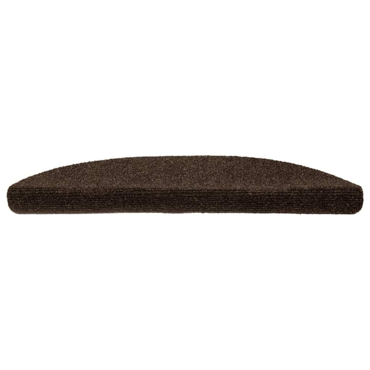 Vidaxl mats d'escalier auto-adhésifs 10 st 56x17x3 cm aiguille en feutre brun