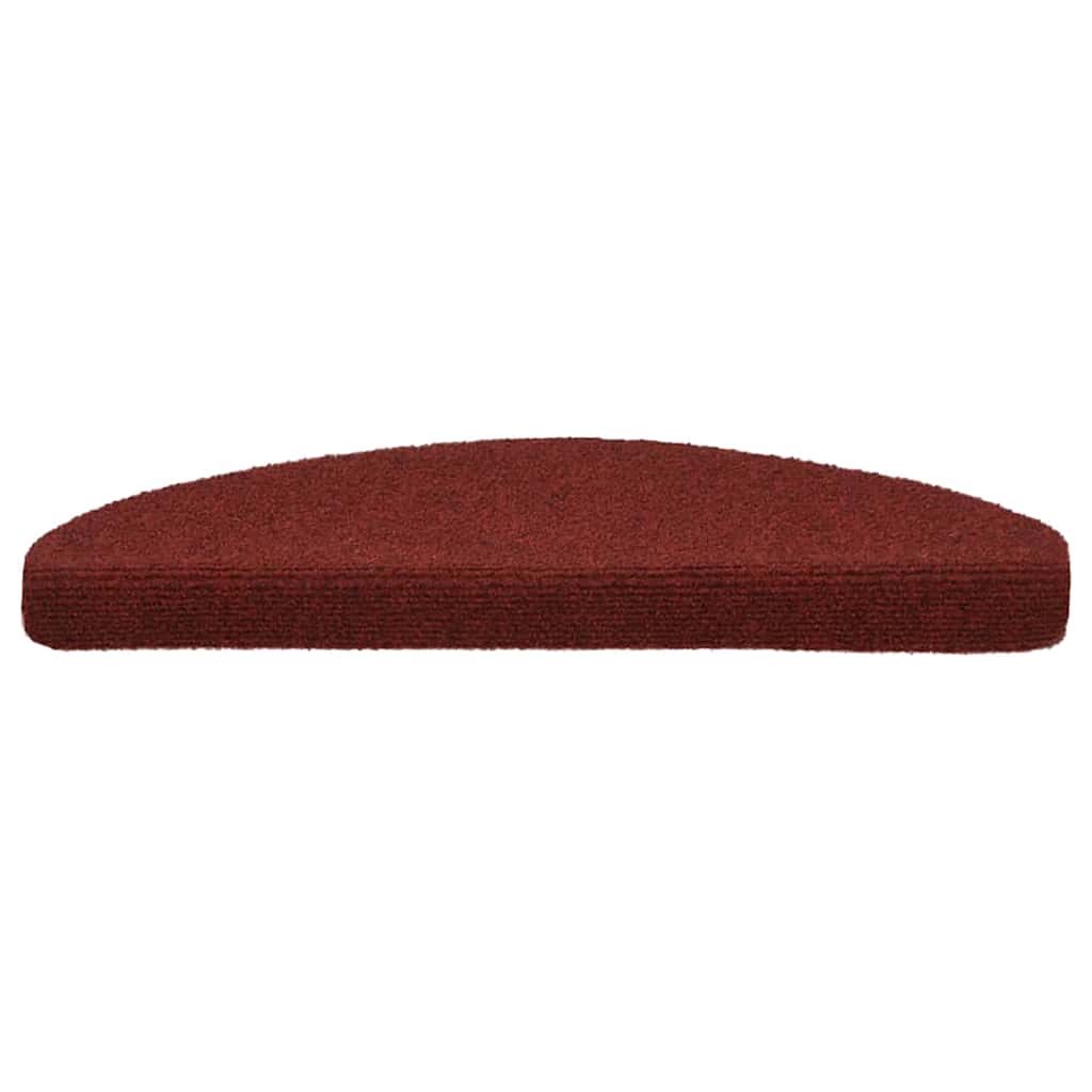 Vidaxl Stair tapis auto-adhésifs 10 pcs 65x21x4 cm aiguille en feutre rouge