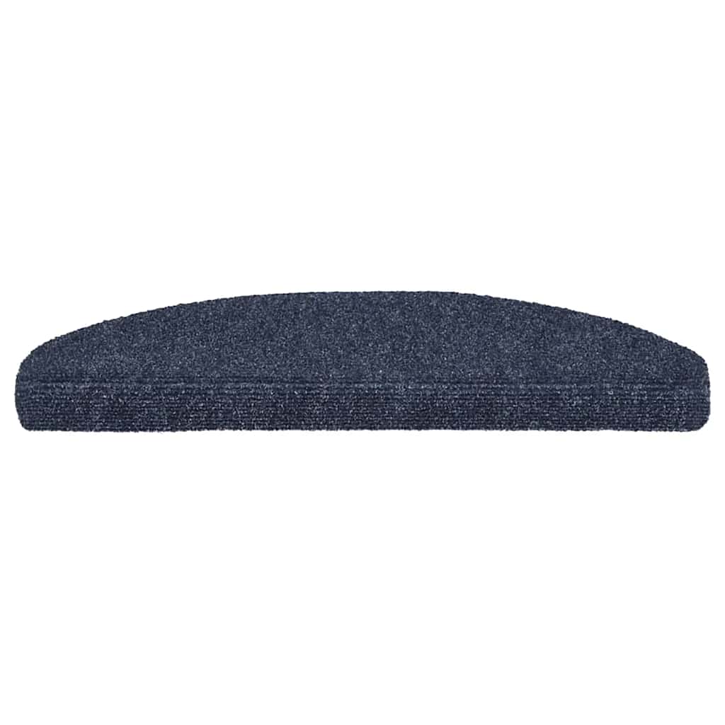 Vidaxl Stair Mats auto-adhésif 5 ST 65X21X4 cm aiguille en feutre bleu