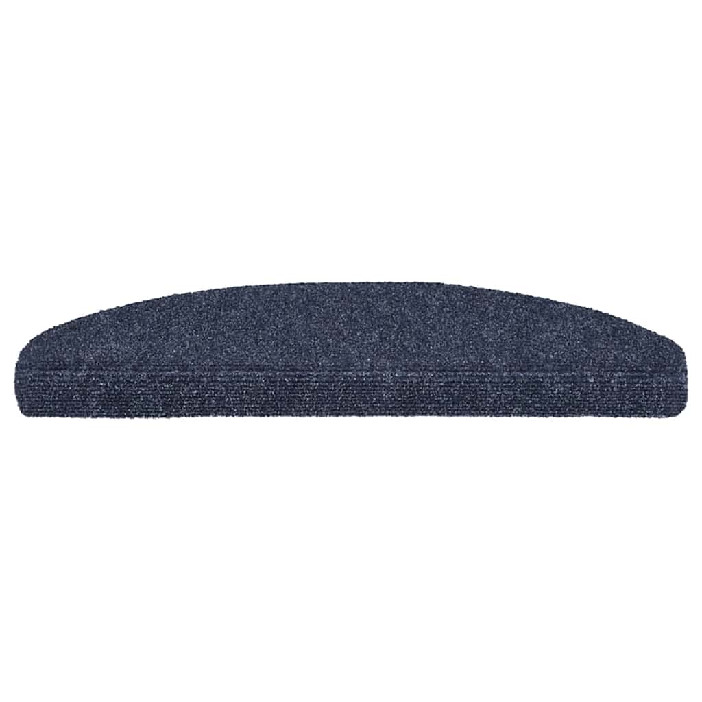 Vidaxl Stair Mats auto-adhésif 10 pcs 65x21x4 cm aiguille en feutre bleu