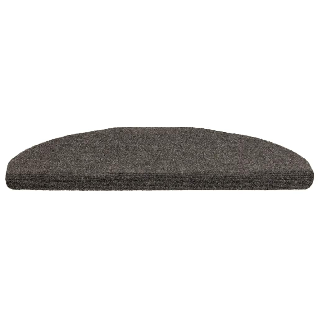 Vidaxl Stair tapis auto-adhésifs 10 pcs 65x21x4 cm aiguille en feutre anthracite