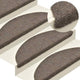 Vidaxl Stair tapis auto-adhésifs 10 pcs 65x21x4 cm à l'aiguille crème en feutre -colore