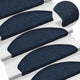 Vidaxl Stair tapis auto-adhésifs 10 pcs 65x21x4 cm aiguille en feutre bleu marine