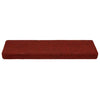 Vidaxl Mats d'escalier 5 ST 65X21X4 cm à l'aiguille Bordeaux Red