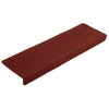 Vidaxl Escalier tapis 10 pcs 65x21x4 cm aiguille en feutre Bordeaux rouge