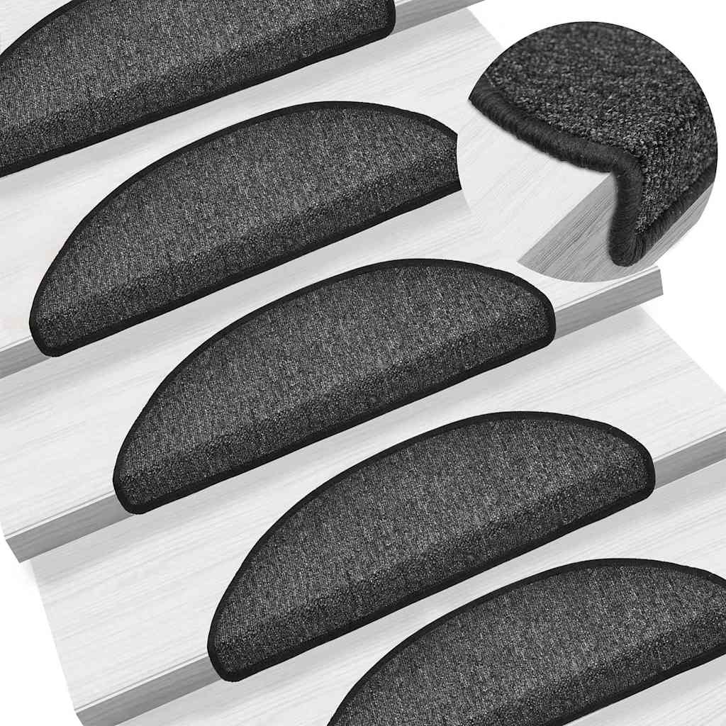 Mattes d'escalier vidaxl 10 st 56x17x3 cm anthracite -colored