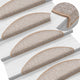 Tapis d'escalier vidaxl 10 st 56x17x3 cm brun clair