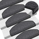 Mattes d'escalier Vidaxl 10 pcs 65x24x4 cm anthracite -colored