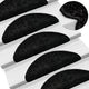 Tapis d'escalier vidaxl 10 st 56x17x3 cm noir