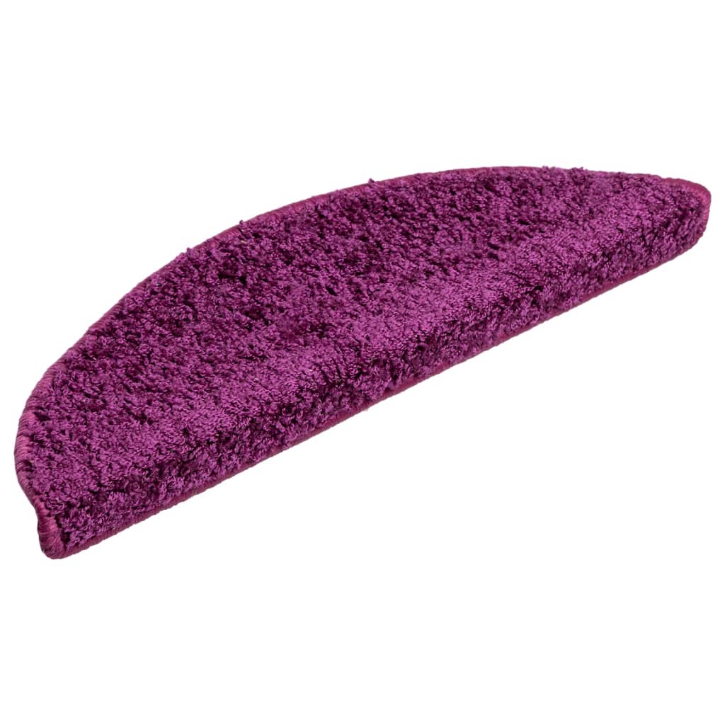 Vidaxl Mats d'escalier 5 ST 56X17X3 CM VIOLET