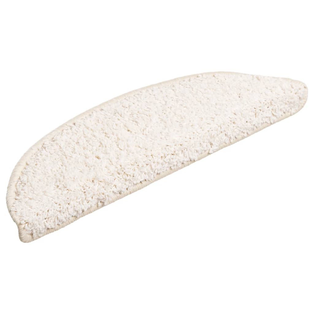 Vidaxl Mat à escalier 10 ST 56X17X3 cm blanc