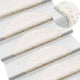 Vidaxl Mat à escalier 10 ST 56X17X3 cm blanc