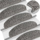Mattes d'escalier Vidaxl 10 st 65x21x4 cm Gray
